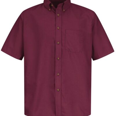 Men's Tall Poplin Short Sleeve Dress Shirt Thumbnail